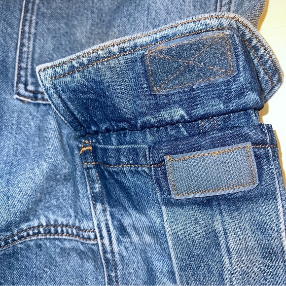 Madewell Baggy Straight Cargo Jeans Zip Off Edition Sz 27 - Picture 7 of 16